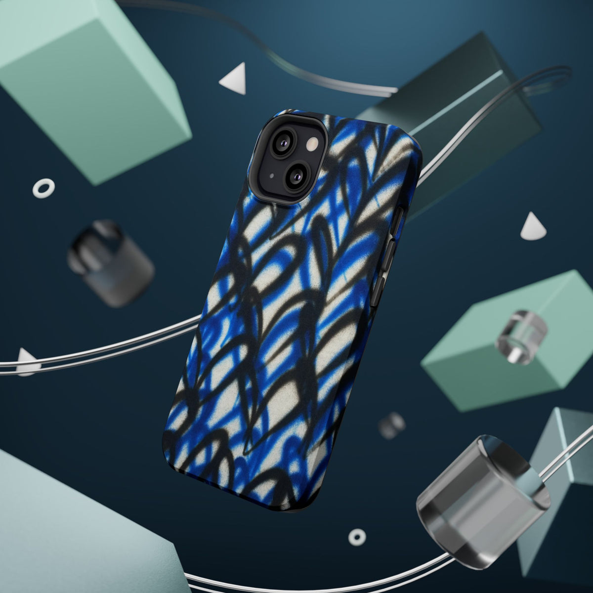 MagSafe "abstract hearts" airbrush iPhone case