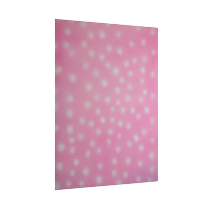 "strawberry swirl polka dot" airbrush rolled print