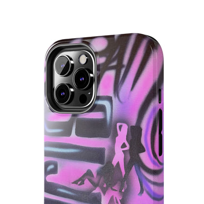 "neon nights" airbrush iPhone case
