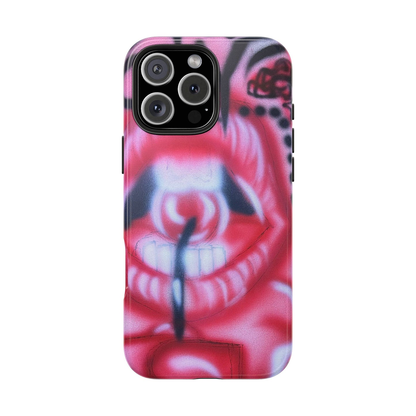 "be happy go lucky" airbrush iPhone case