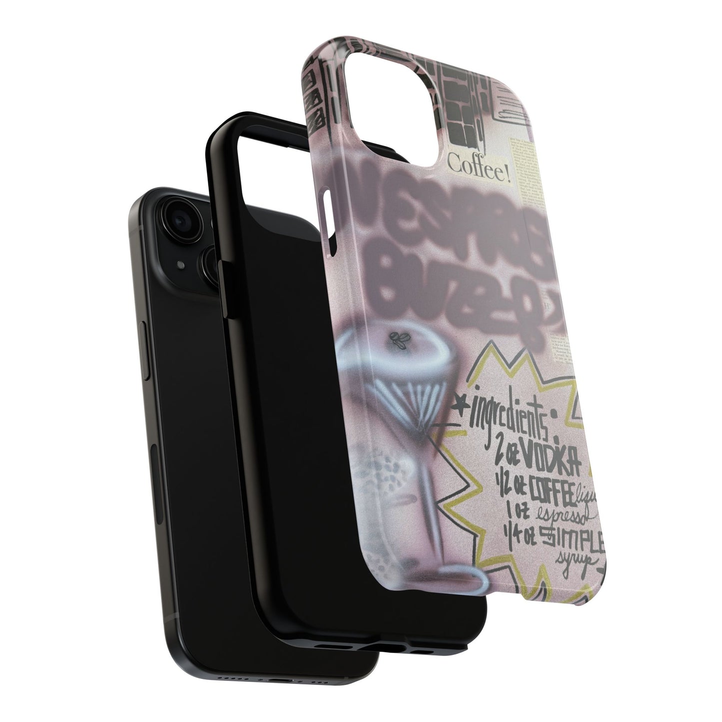 "espresso martini" airbrush iPhone case
