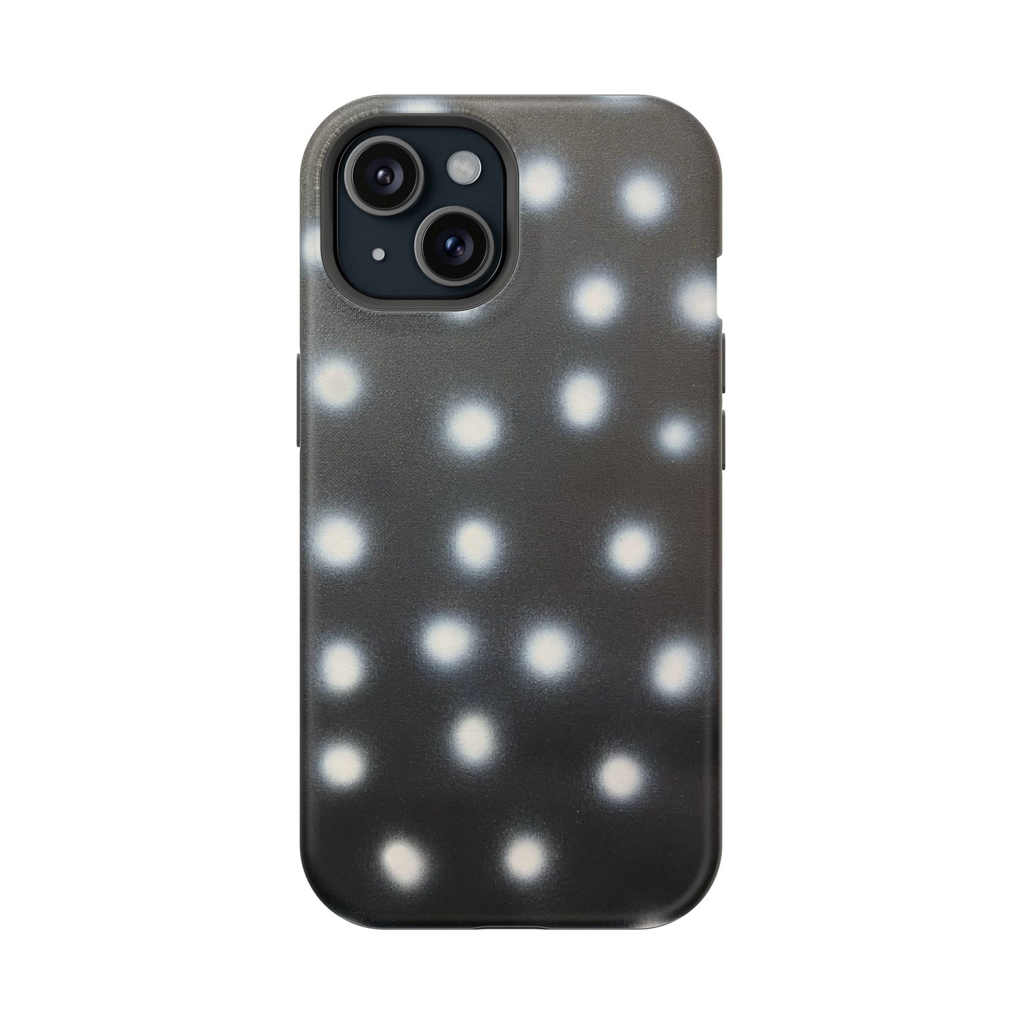 MagSafe "coconut noir polka dot" airbrush iPhone case