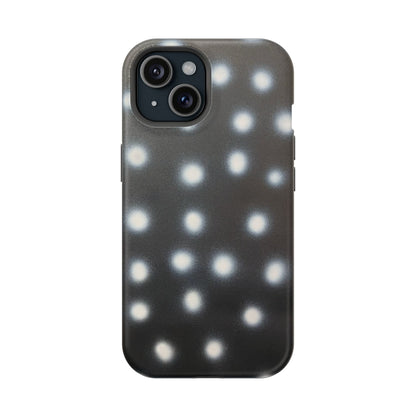 MagSafe "coconut noir polka dot" airbrush iPhone case