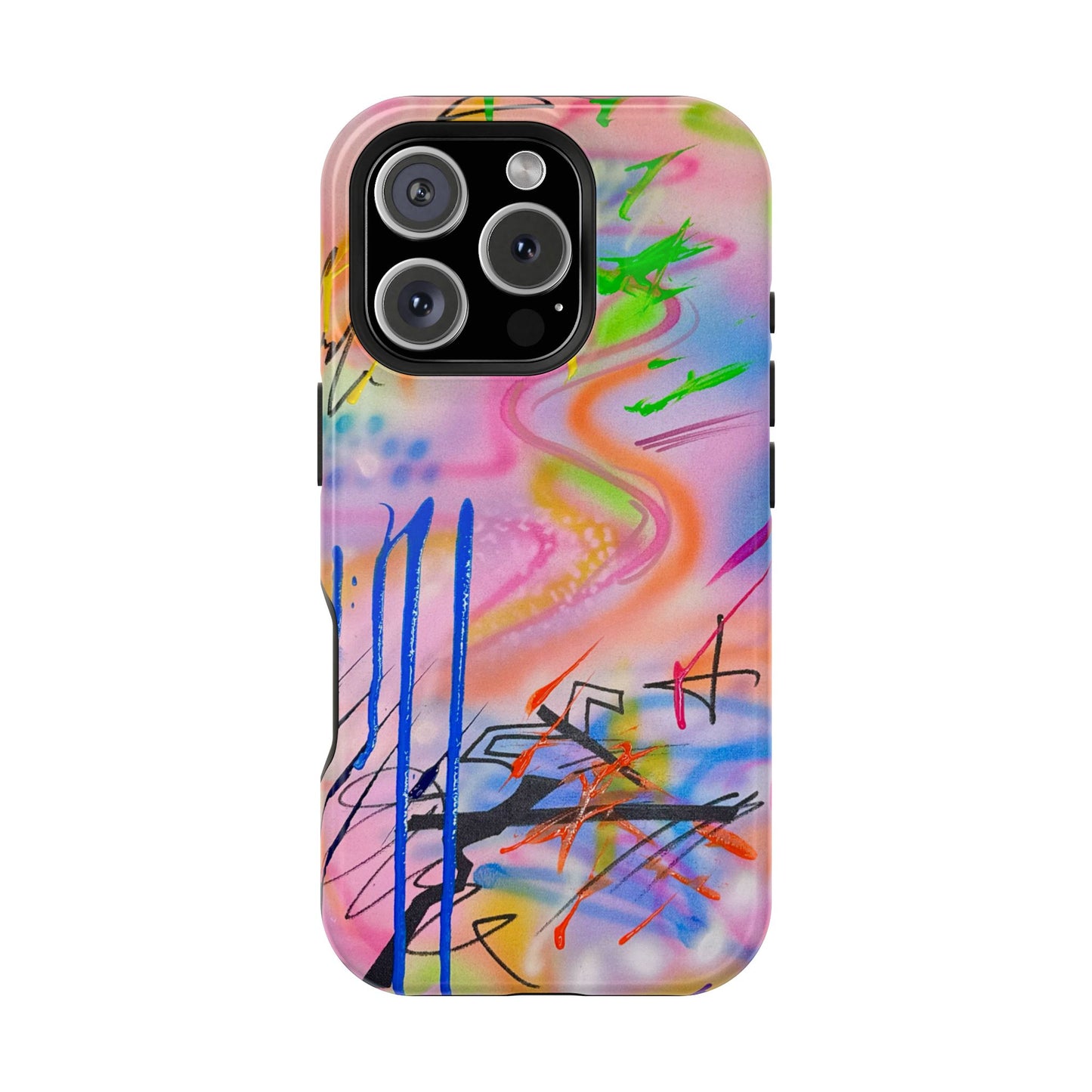 MagSafe "neon haze" airbrush iPhone case