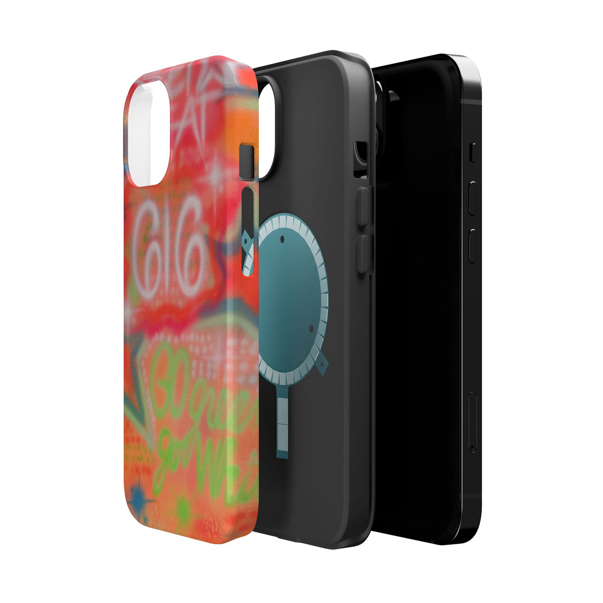 MagSafe custom @msualphaphi airbrush iPhone case