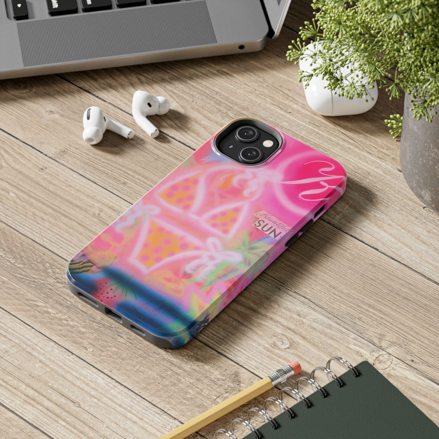 "santa monica strawberry" airbrush iPhone case