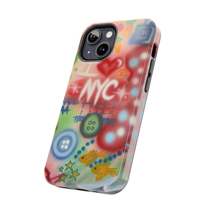 "i <3 NYC" airbrush iPhone case
