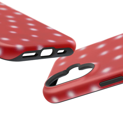 MagSafe "cherry crush polka dot" airbrush iPhone case