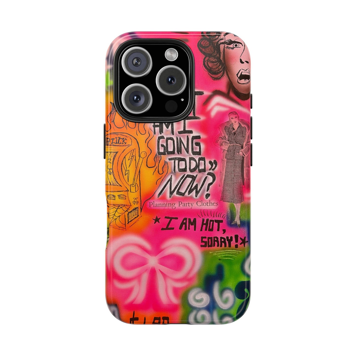 "out of luck" airbrush iPhone case