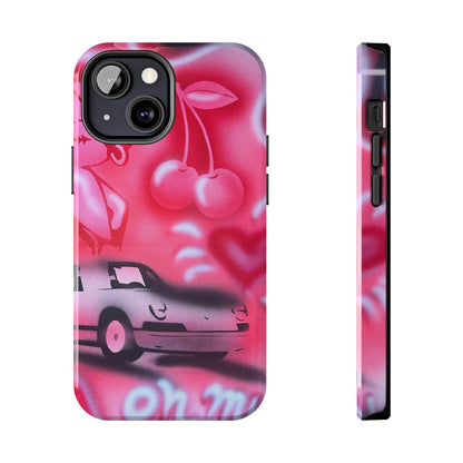 "on her way" airbrush iPhone case