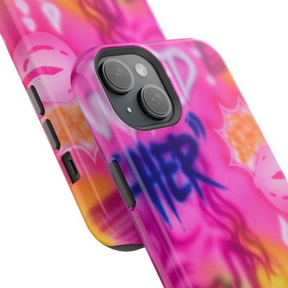 MagSafe "wanted" airbrush iPhone case