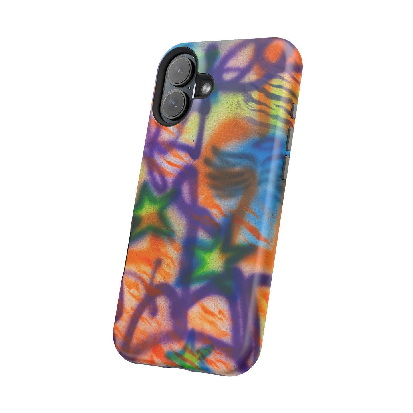 MagSafe "streetwear angel" airbrush iPhone case