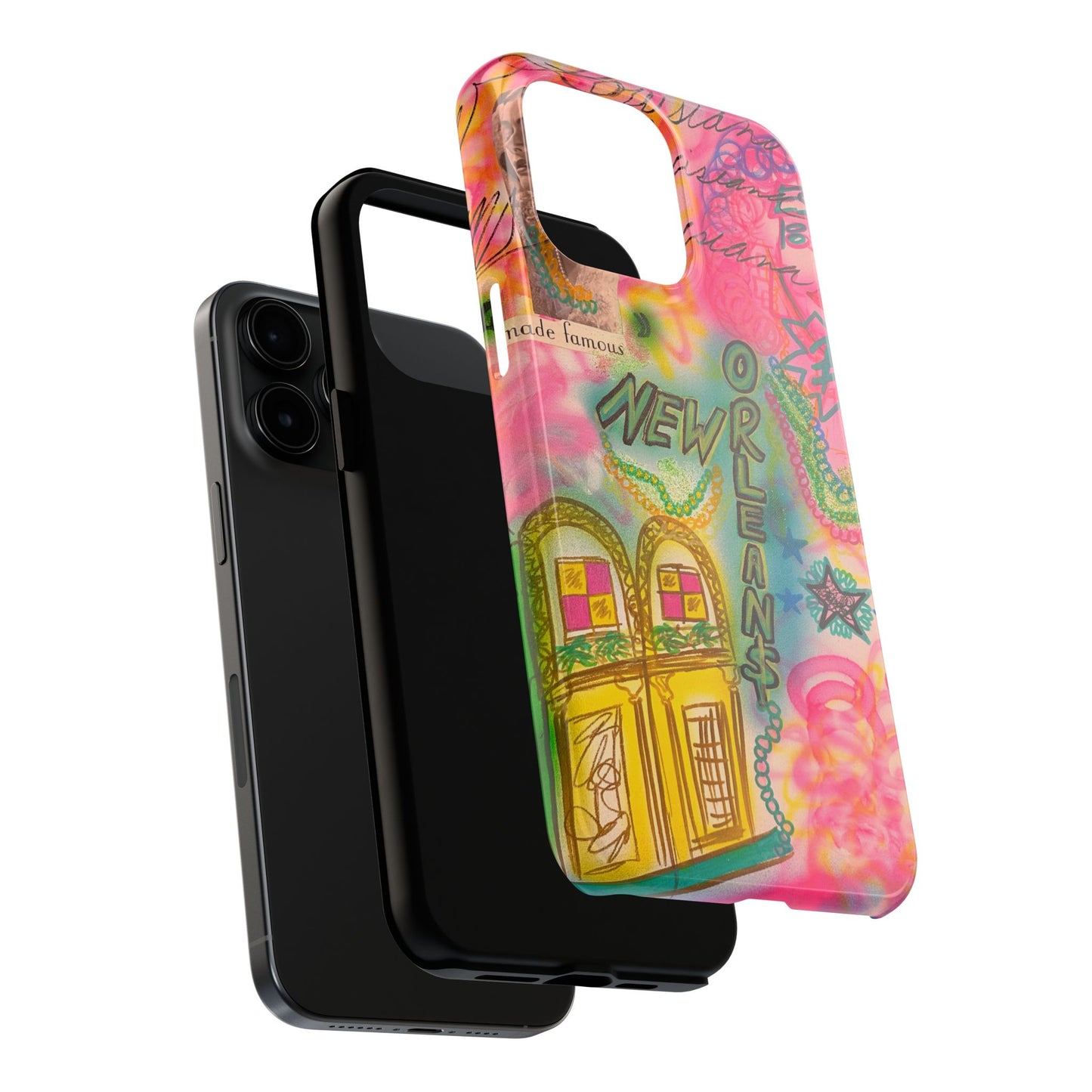 "new orleans, la" airbrush iPhone case