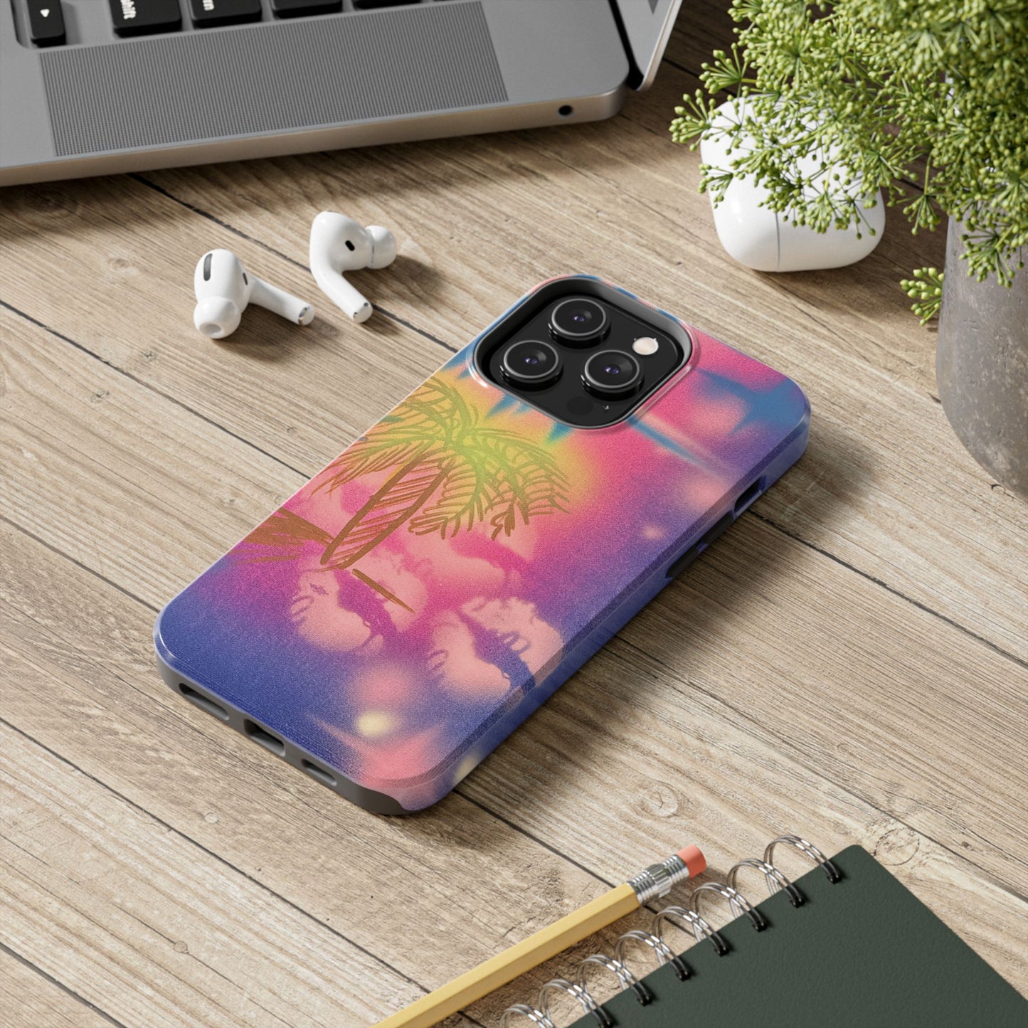 "glowy night" airbrush iPhone case