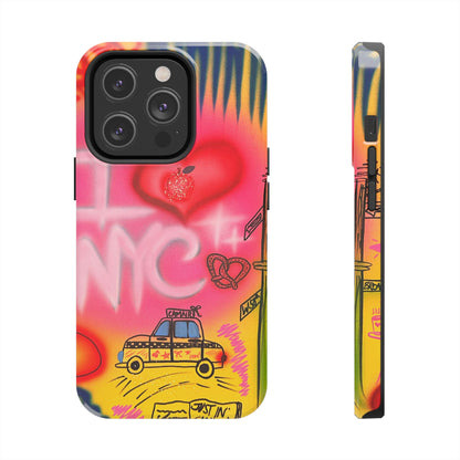 "in the city" airbrush iPhone case
