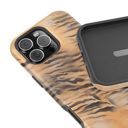 MagSafe "neutral tiger" airbrush iPhone case