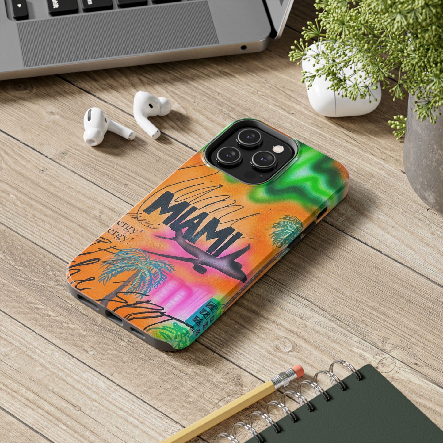 "miami, fl" airbrush iPhone case