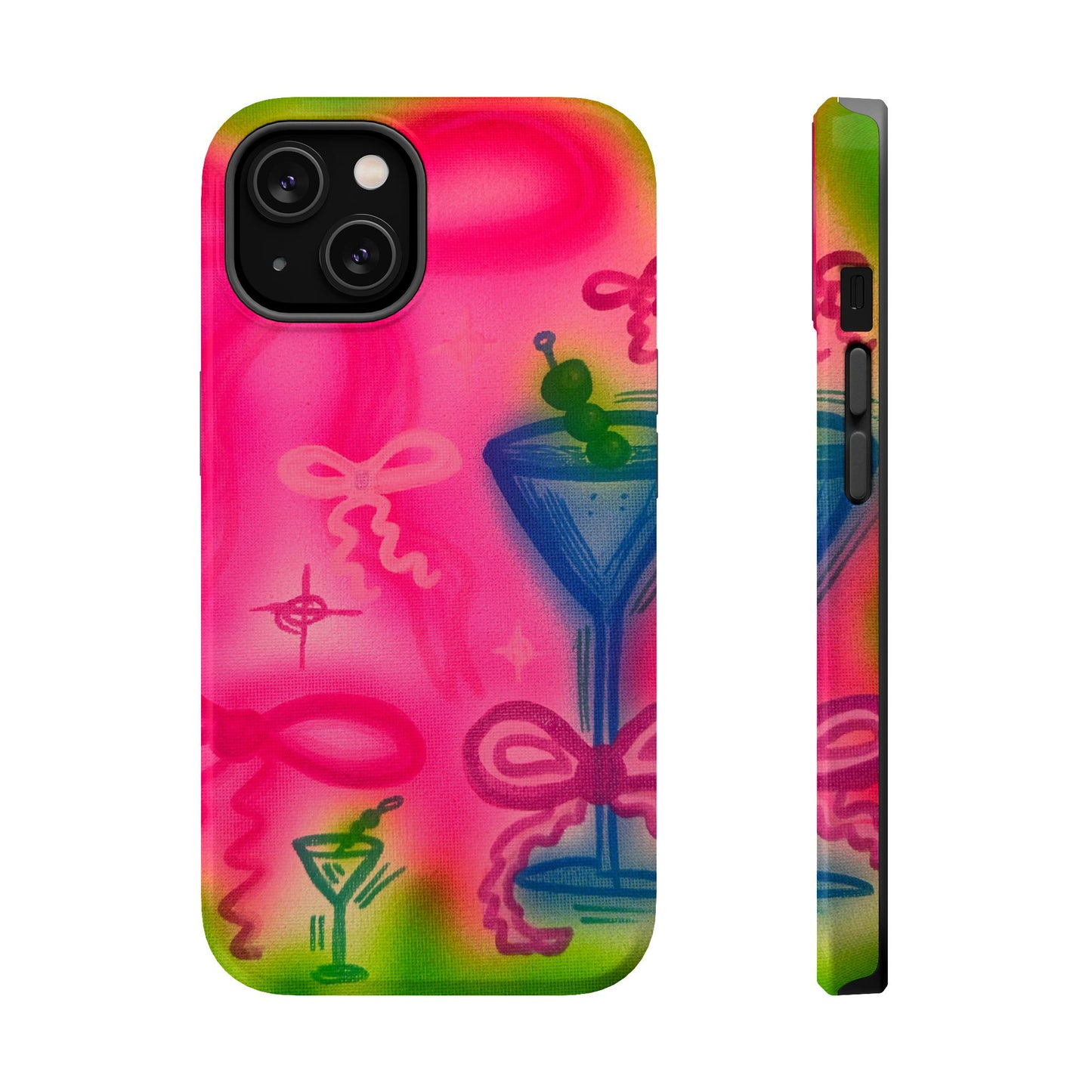 MagSafe „Bow Martini“ Airbrush-iPhone-Hülle