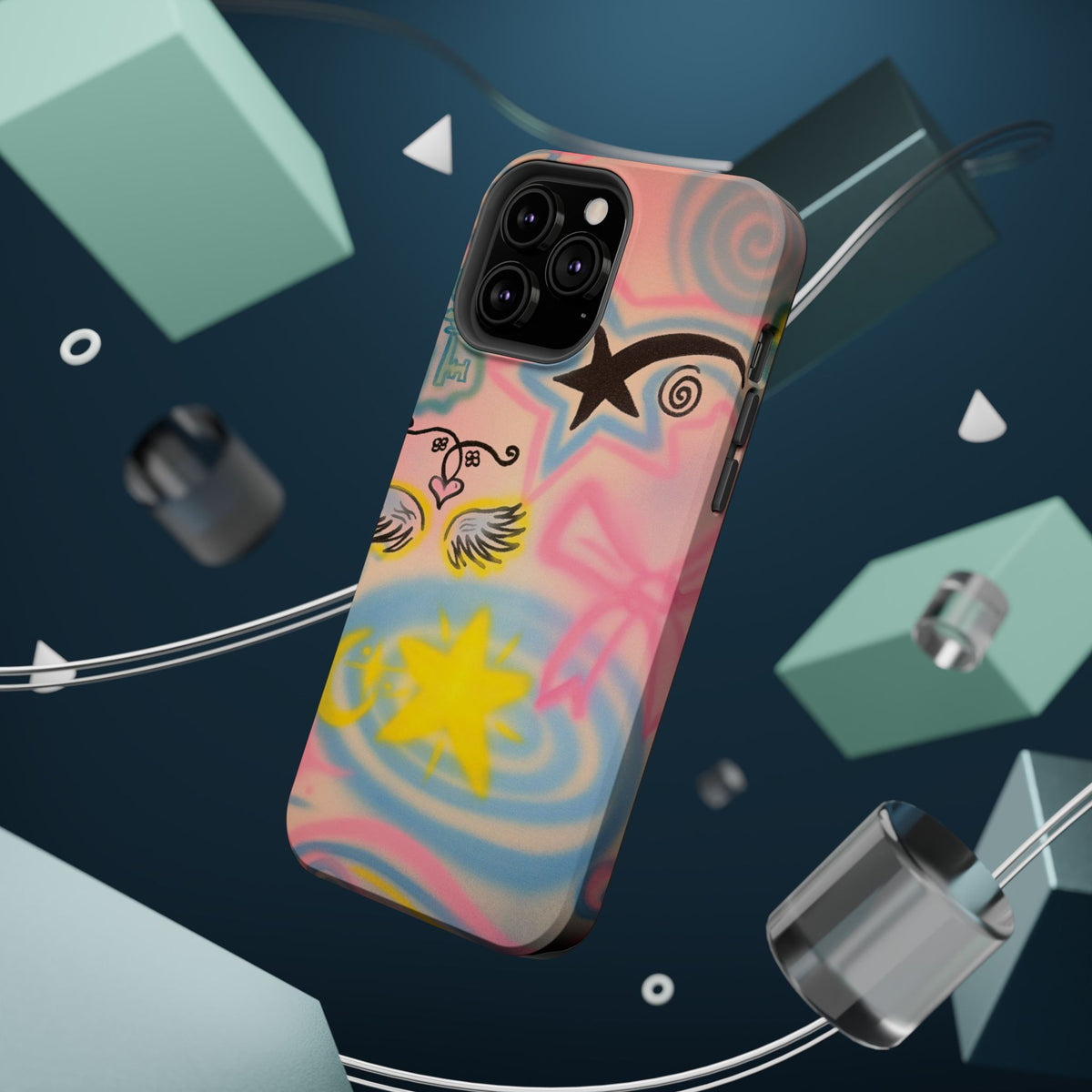 MagSafe "star energy" airbrush iPhone case