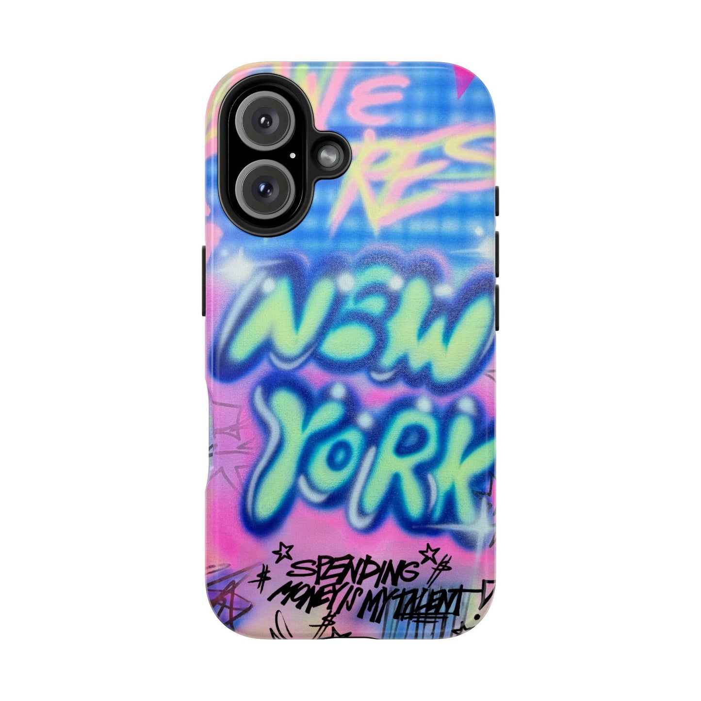 "spending money is my talent" airbrush iPhone case