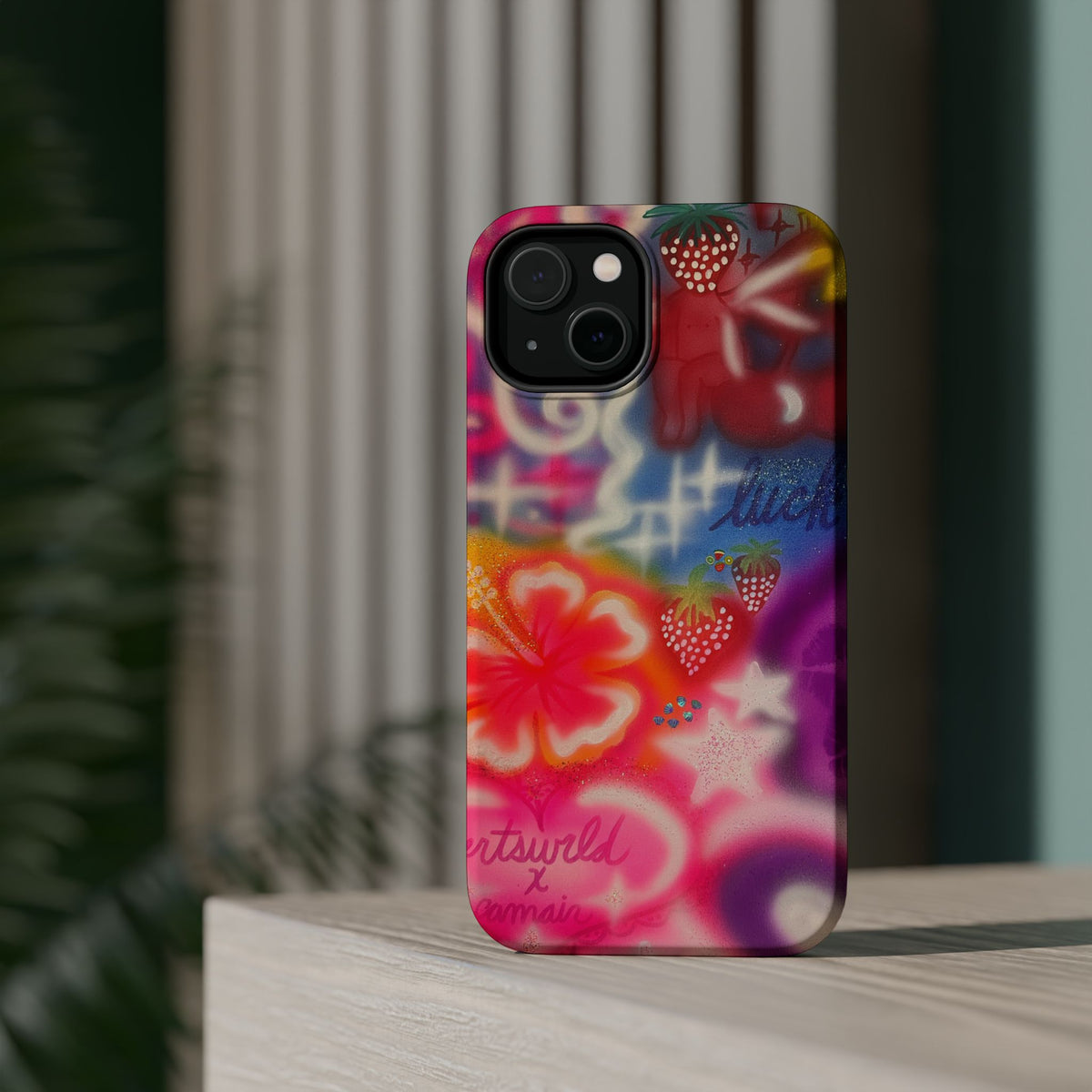 MagSafe „luck & luv“ Airbrush iPhone-Hülle