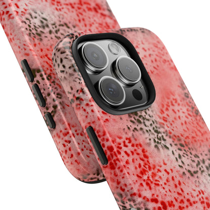 "red cheetah" airbrush iPhone case