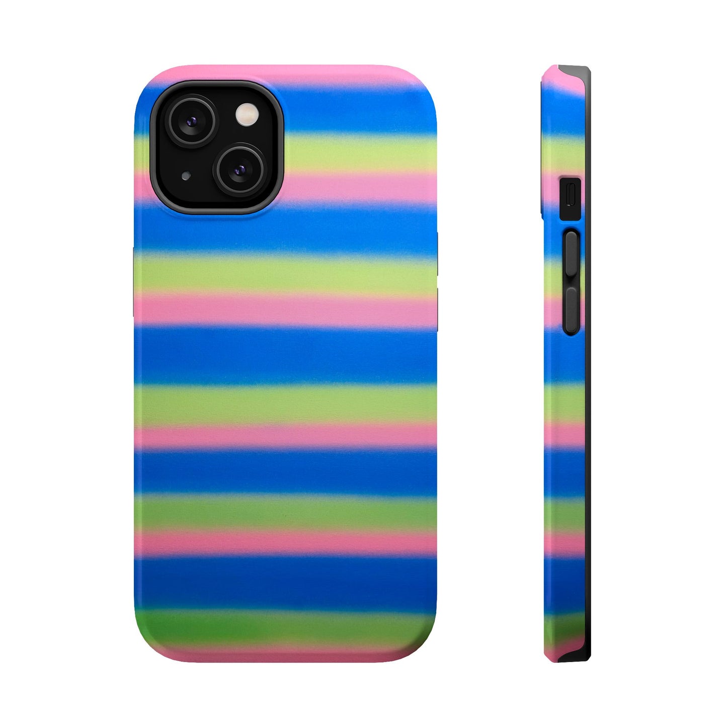 MagSafe "sherbet stripes" airbrush iPhone case
