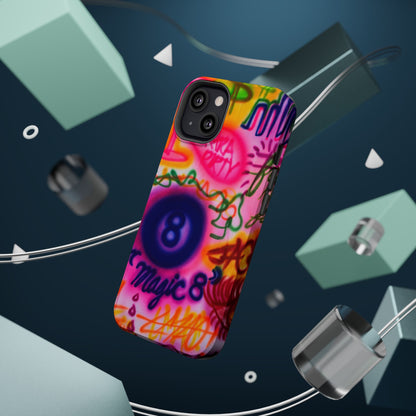 MagSafe "farbenfrohes Chaos" Airbrush-iPhone-Hülle