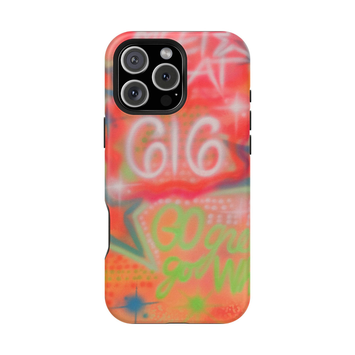MagSafe custom @msualphaphi airbrush iPhone case