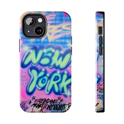 "spending money is my talent" airbrush iPhone case