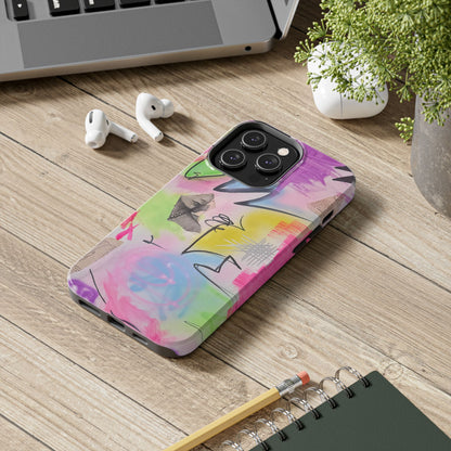"pastel static" airbrush iPhone case