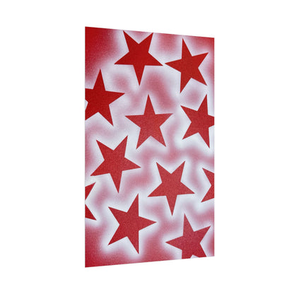 "spicy stardust" airbrush rolled print