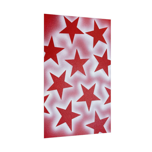 "spicy stardust" airbrush rolled print