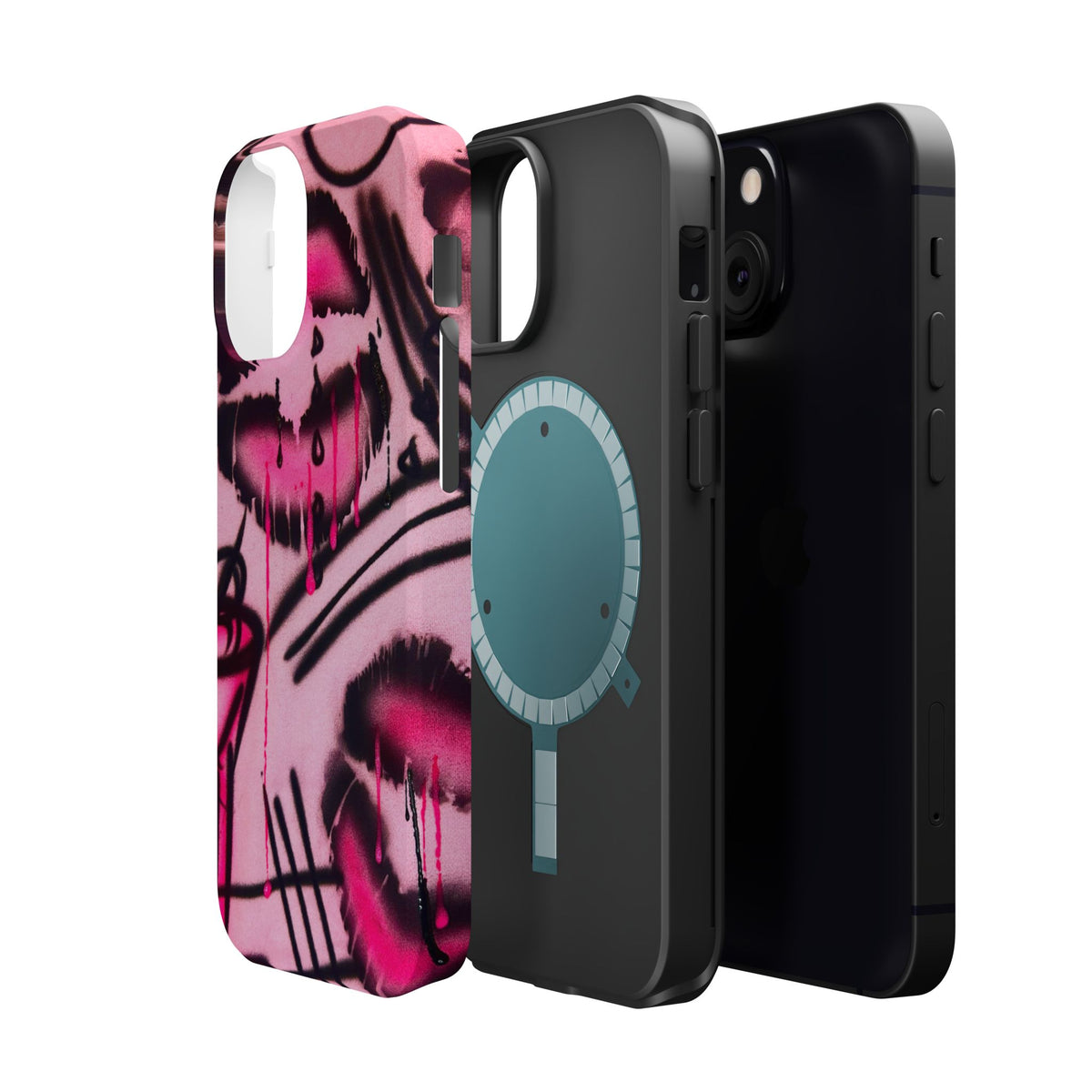 MagSafe "glossy pout" airbrush iPhone case