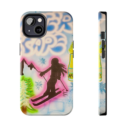 "winter escape" airbrush iPhone case