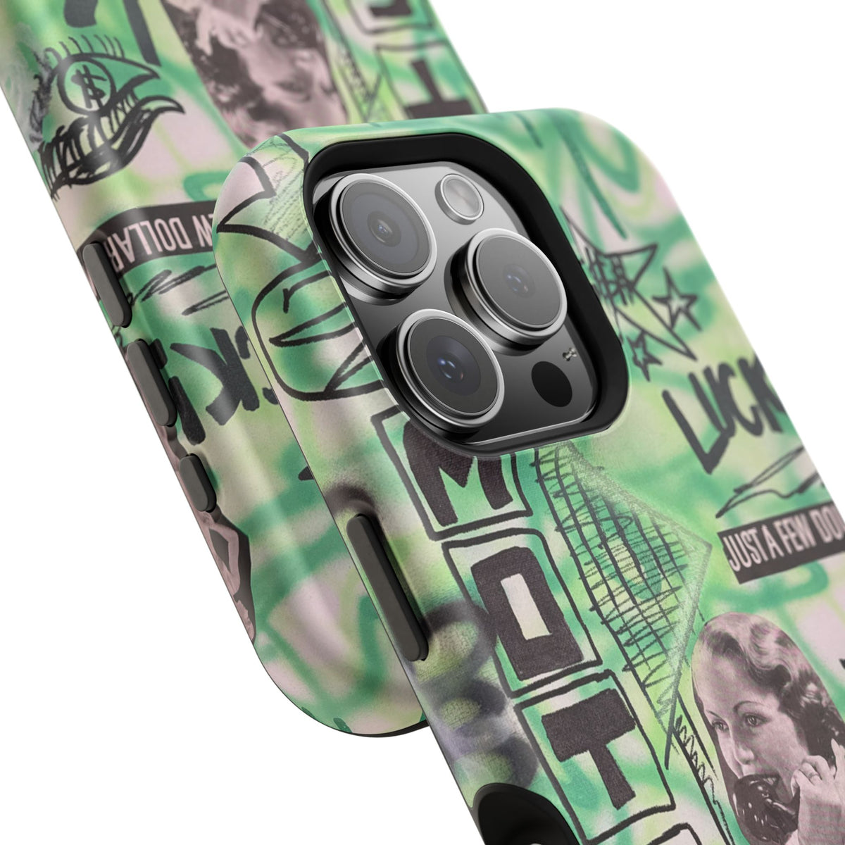 MagSafe "lust over luck" airbrush iPhone case