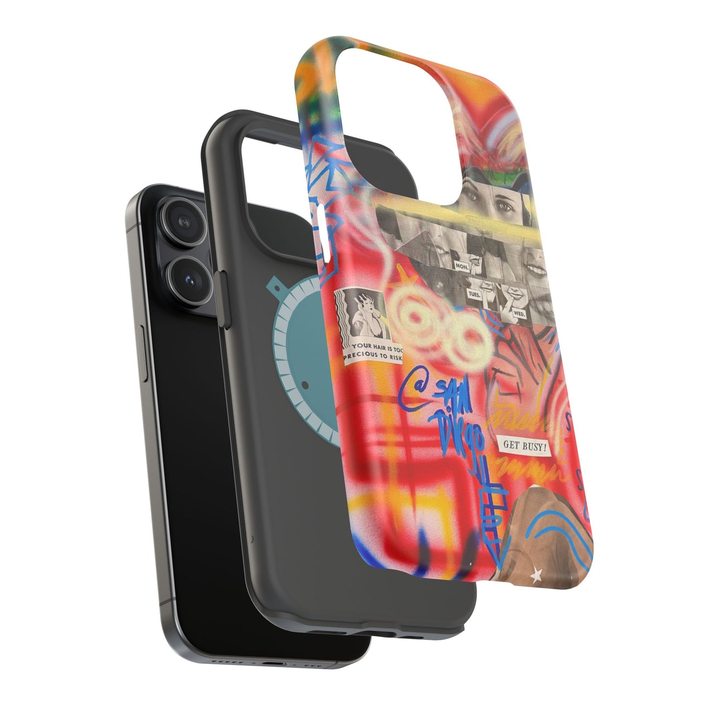 MagSafe Limited Edition "Get Busy" Airbrush iPhone Hülle
