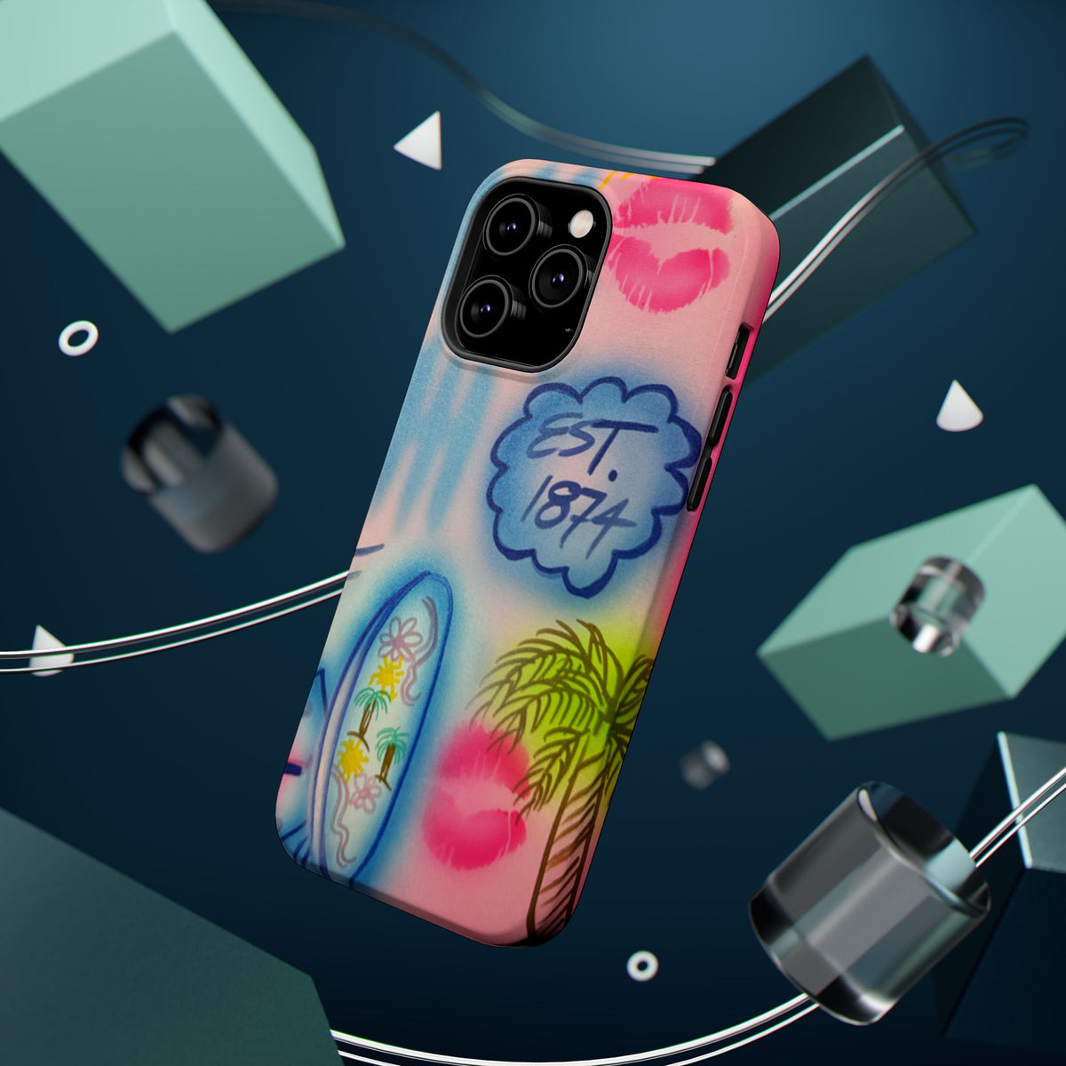MagSafe "in the wave" airbrush iPhone case