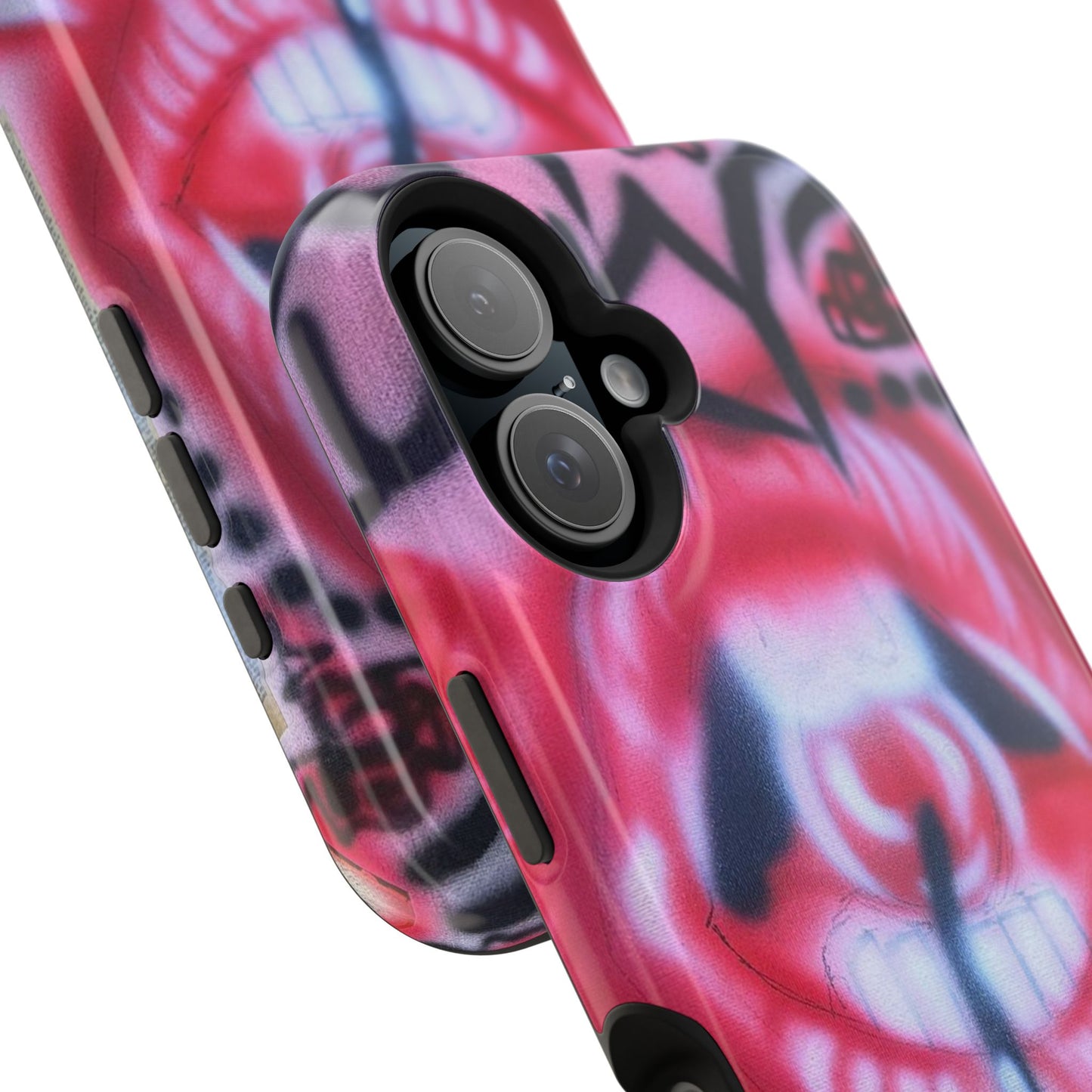 MagSafe "be happy, go lucky" Airbrush-iPhone-Hülle