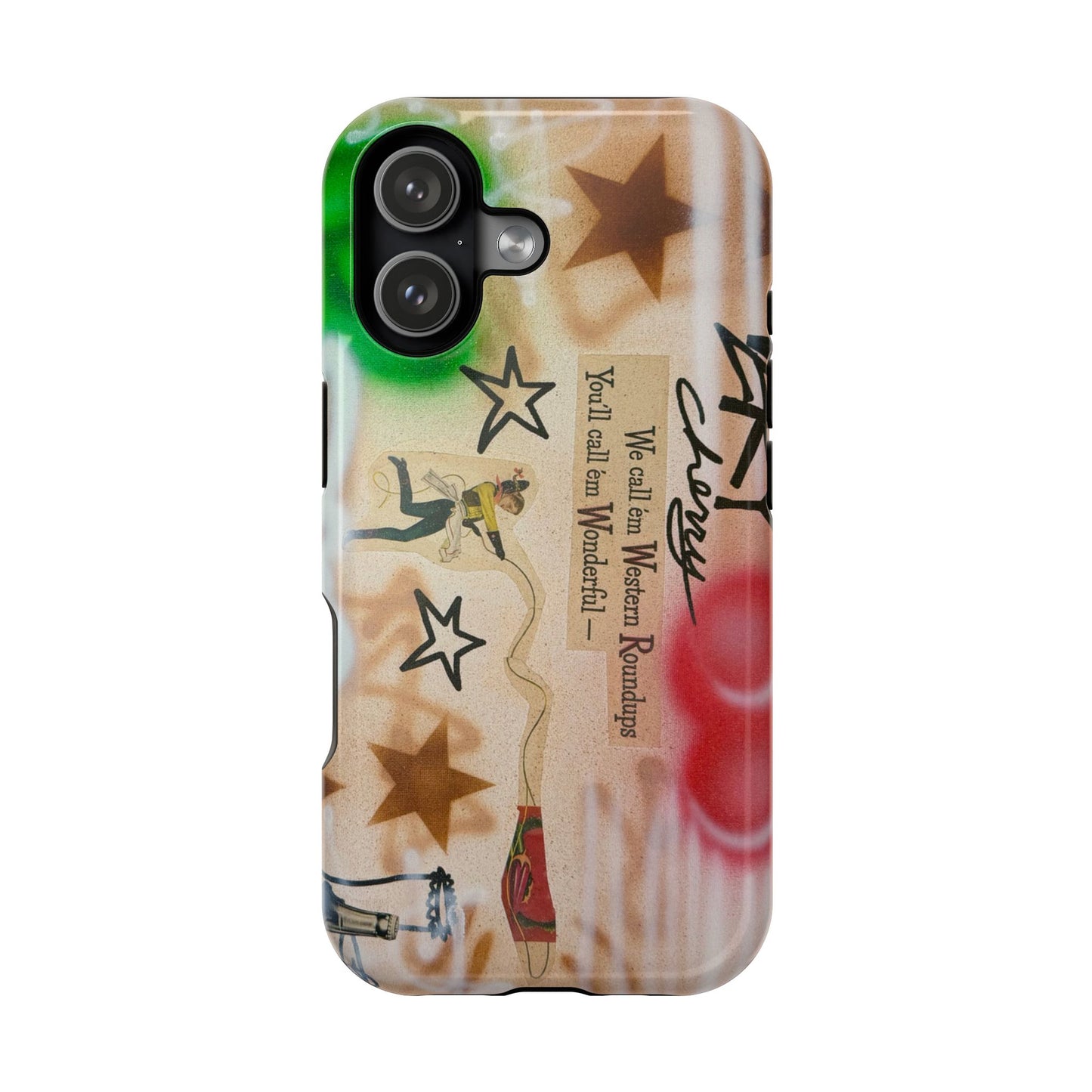MagSafe "very cherry" airbrush iPhone case