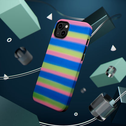 MagSafe "sherbet stripes" airbrush iPhone case