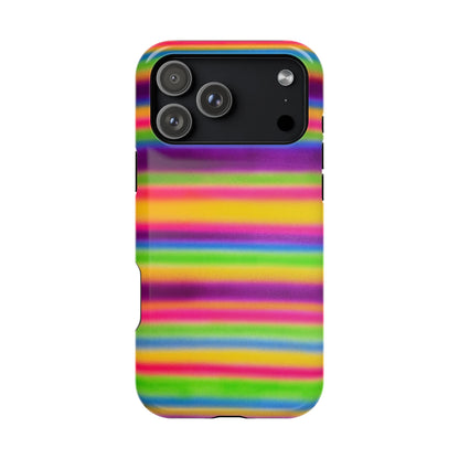 MagSafe "colorful stripes" airbrush iPhone case