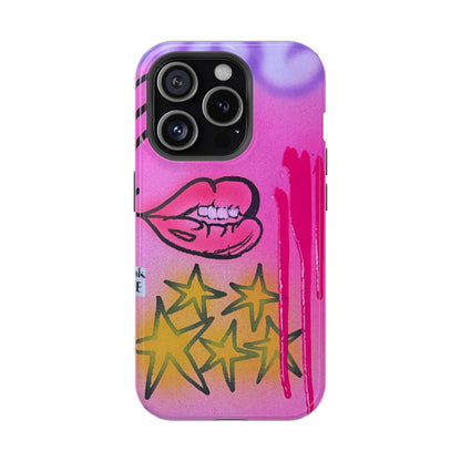 MagSafe "star drip" airbrush iPhone case