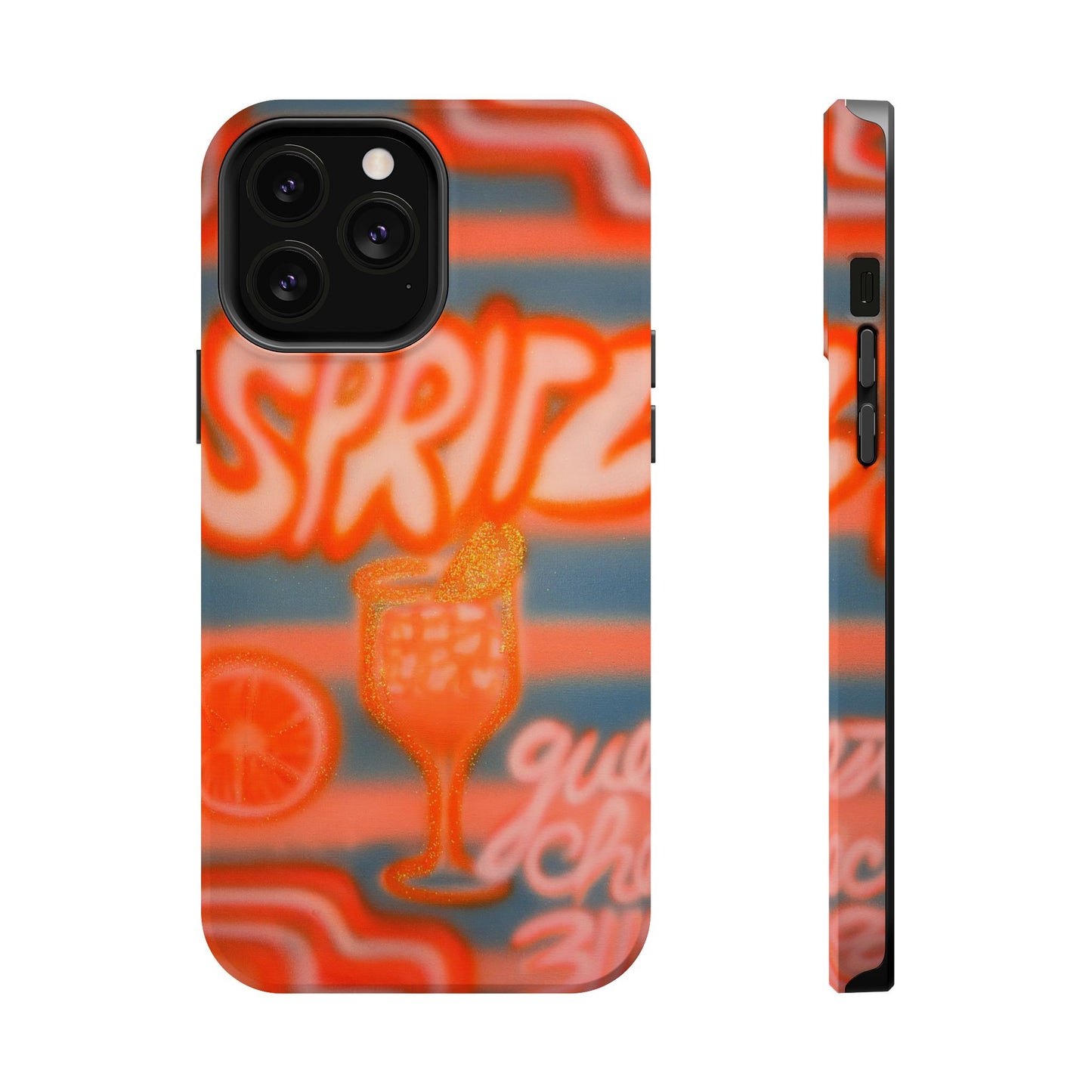 MagSafe "aperol spritz pt. 2" airbrush iPhone case