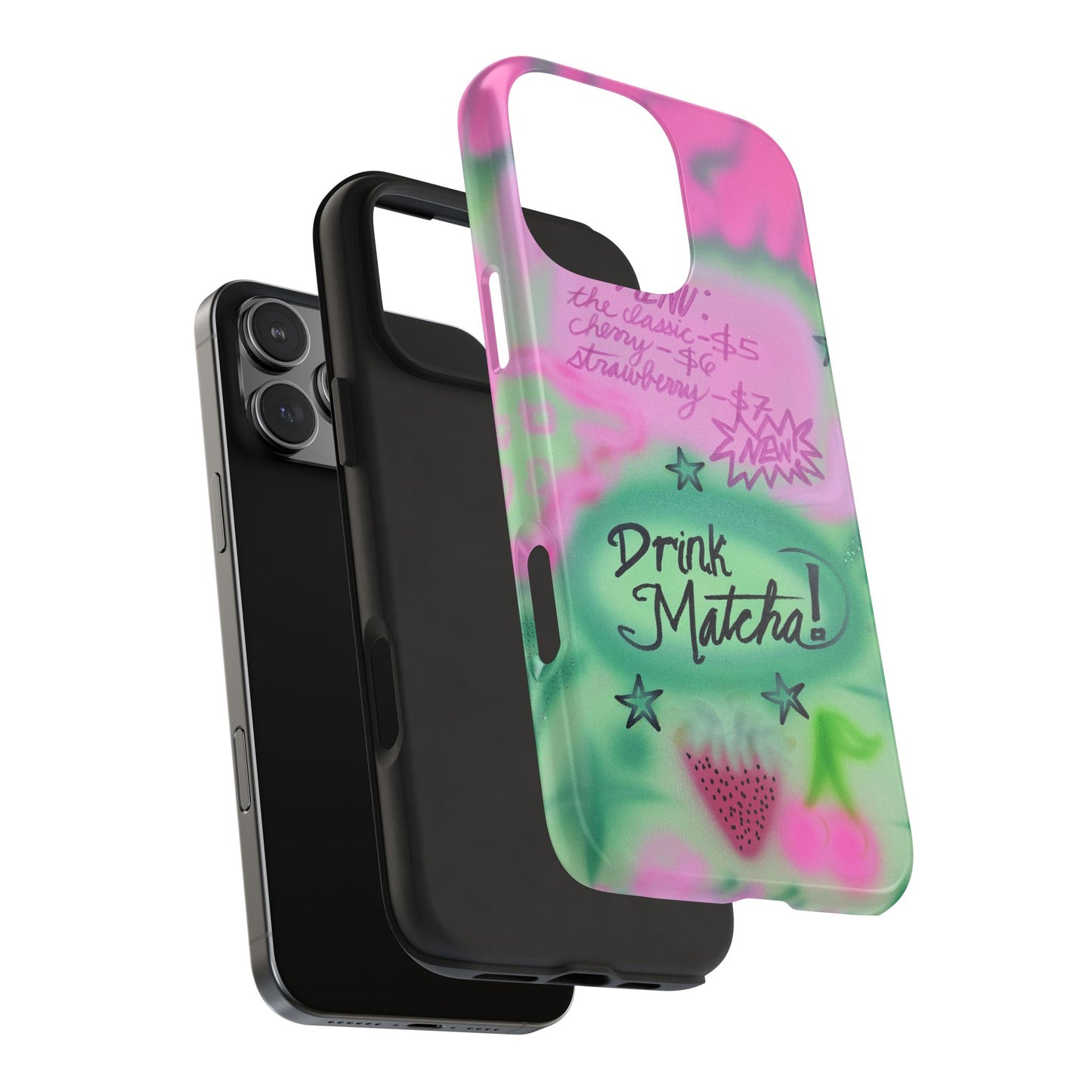 "matcha!" airbrush iPhone case