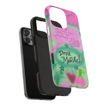 "matcha!" airbrush iPhone case