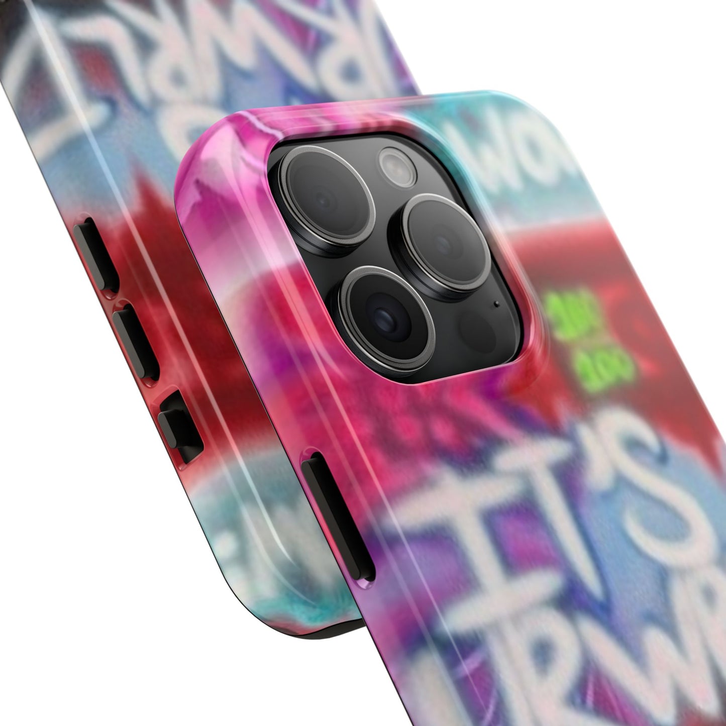 "it's ur WRLD" airbrush iPhone case