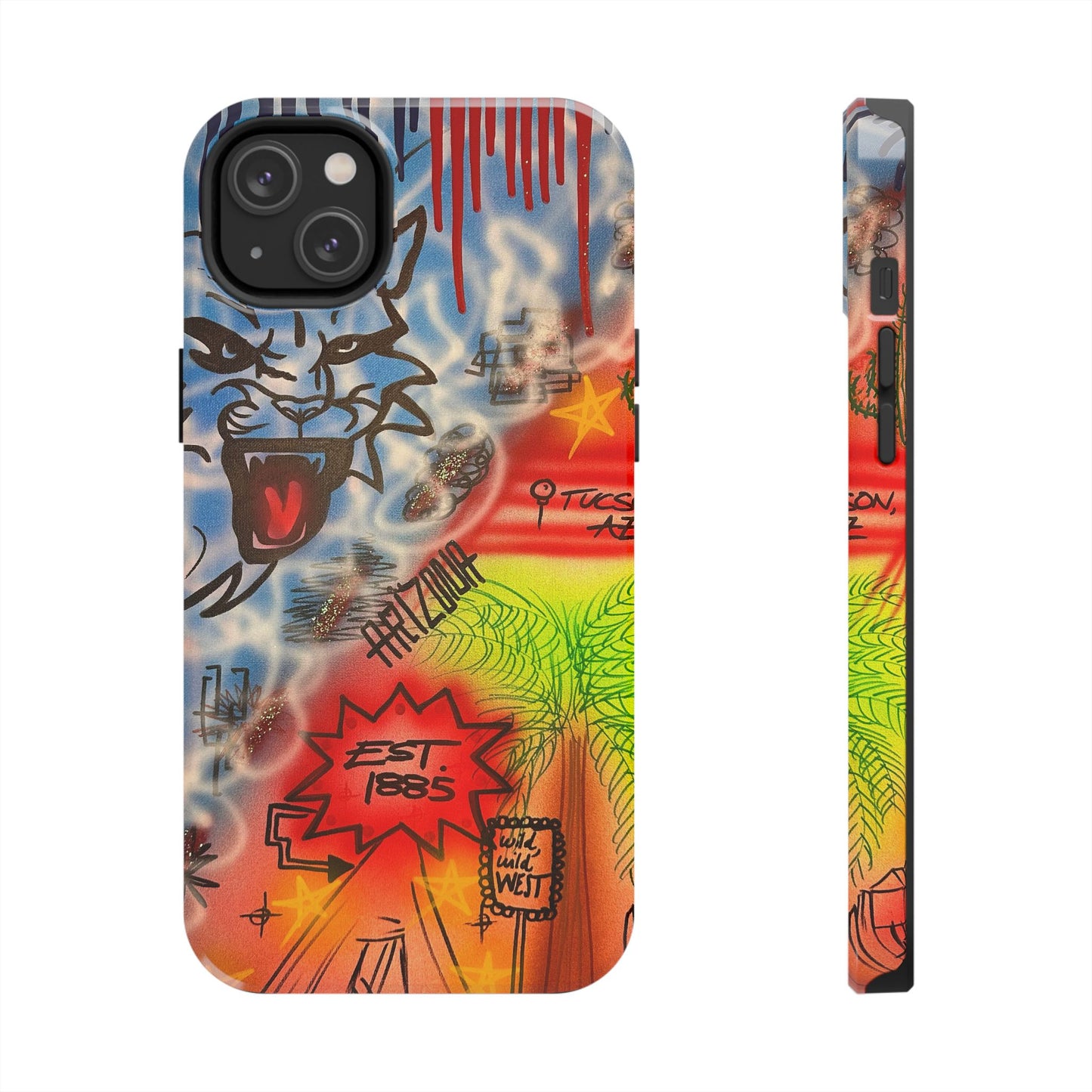 "tucson, arizona pt. 2" airbrush iPhone case
