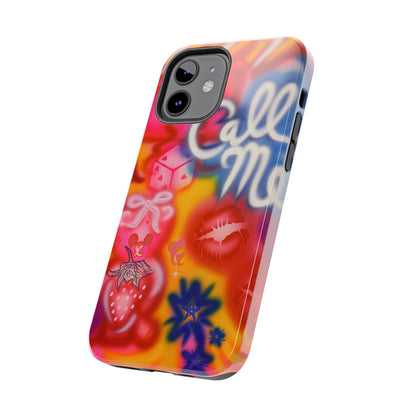 "CALL ME!" airbrush iPhone case