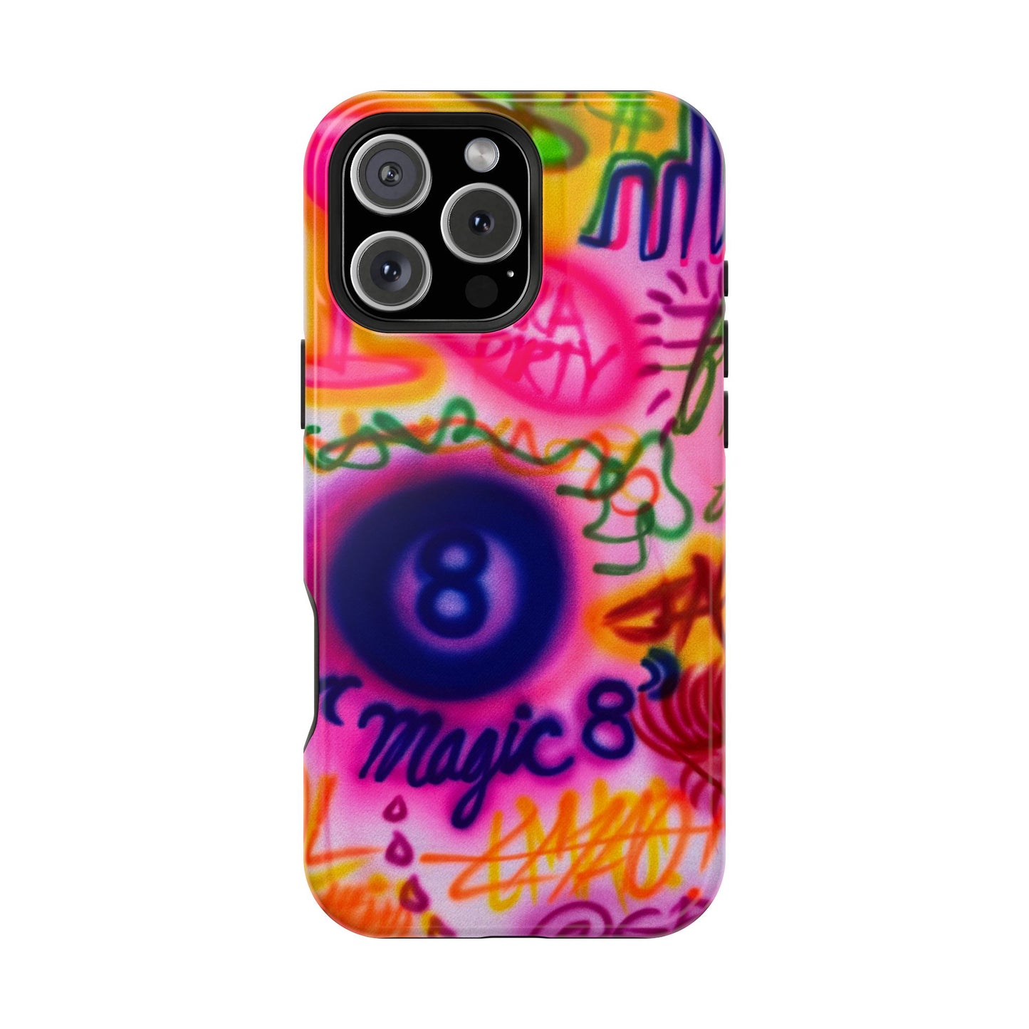 MagSafe "farbenfrohes Chaos" Airbrush-iPhone-Hülle